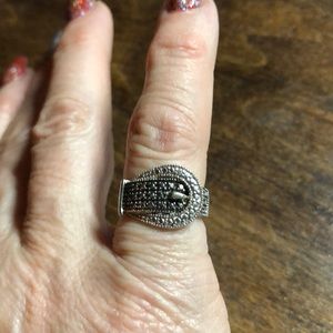 Black Diamond Buckle Ring